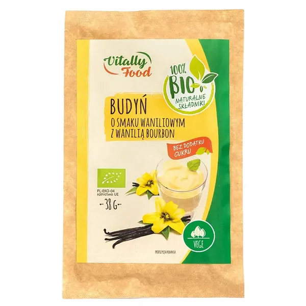 Budyń Waniliowy Bio bez Cukru, 38g zdjęcie 1