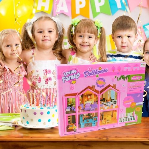 DOMEK DLA LALEK WILLA RÓZOWA MEBLE LALKI LALECZKI TARAS SAMOCHÓD DO ZABAWY na Arena.pl