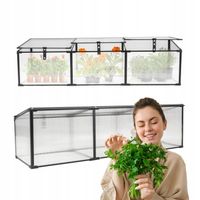 MINI SZKLARNIA 180 CM INSPEKT ROZSADNIK Z POLIWĘGLANU CZARNA - Magnolia III