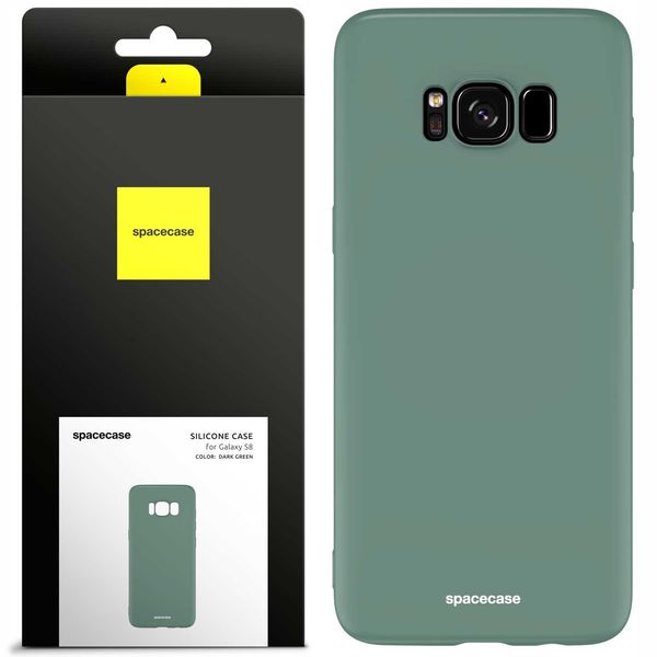 Spacecase Silicone Case Galaxy S8 Dark Green zdjęcie 1