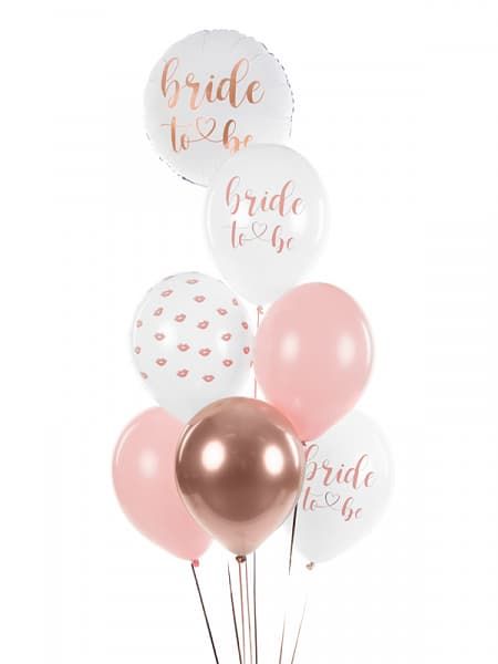 Balon foliowy okrągły Bride to Be biały wieczór panieński 45 cm zdjęcie 3