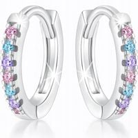 Kolczyki srebrne 925 dla dziewczynki dzieci koła kółka srebro 925