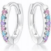 Kolczyki srebrne 925 dla dziewczynki dzieci koła kółka srebro 925