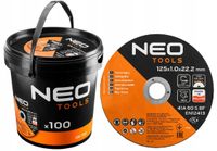 Tarcza tnąca NEO TOOLS 125 mm 1 mm 22,2 mm do metalu/INOX 100 szt