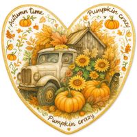 CIASTKO LUKROWANE AUTUMN DOMINANCE ROZ.S SERCE JESIEŃ RĘCZNIE ROBIONE