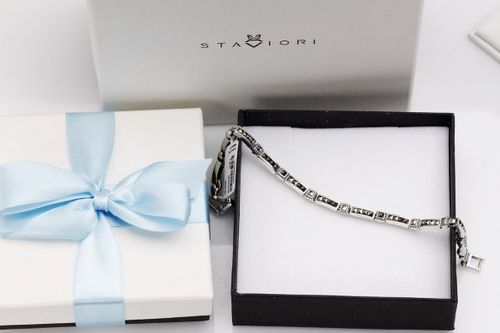 Srebrna bransoleta BDM3235 - Markazyty na Arena.pl