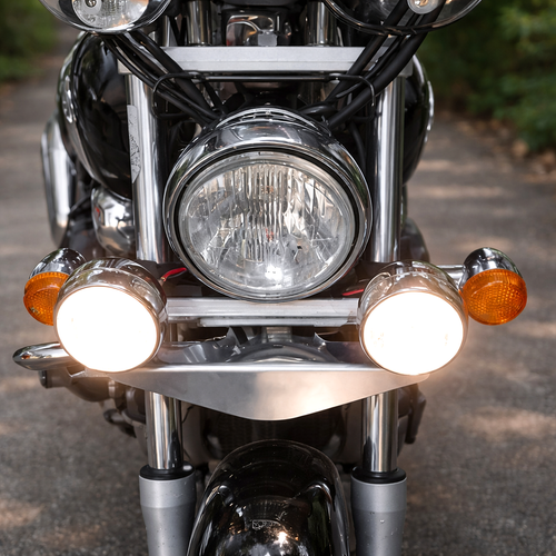 Halogeny Reflektory Motocyklowe Lightbar Chrom H3 Przełącznik USB 5V 2A na Arena.pl