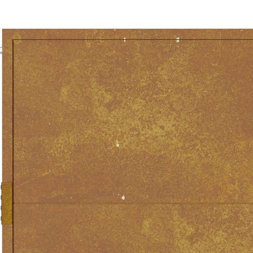 Furtka ogrodowa, 105x80 cm, stal kortenowska na Arena.pl