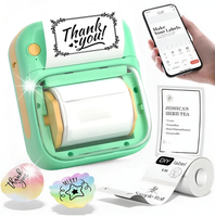 Mini drukarka termiczna etykiet samoprzylepnych aplikacja Bluetooth