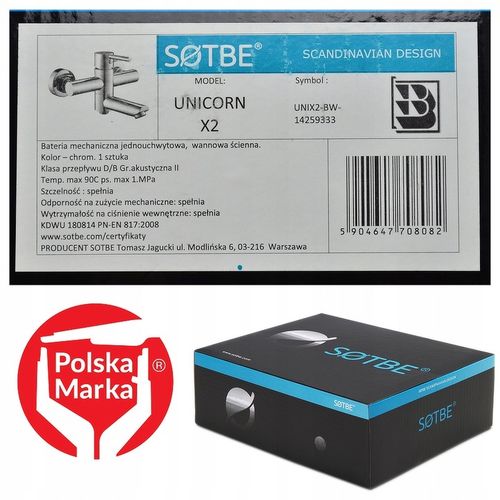 Bateria wannowa z chowaną wylewką Kran do wanny i prysznica składany SOTBE na Arena.pl