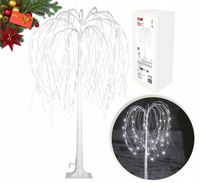 Drzewko Świąteczne LED Choinka Dekoracja Ogrodowa LED Biały Zimny 120cm