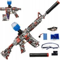 KARABIN M416 CSGO NA KULKI ŻELOWE AUTMAT GRAFFITI CZERWONY