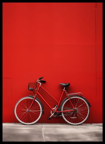 Plakat 39,5x55cm Czerwony Rower na Arena.pl