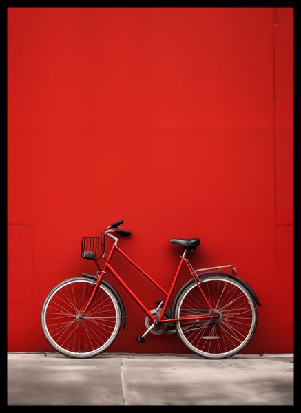 Plakat 39,5x55cm Czerwony Rower zdjęcie 2