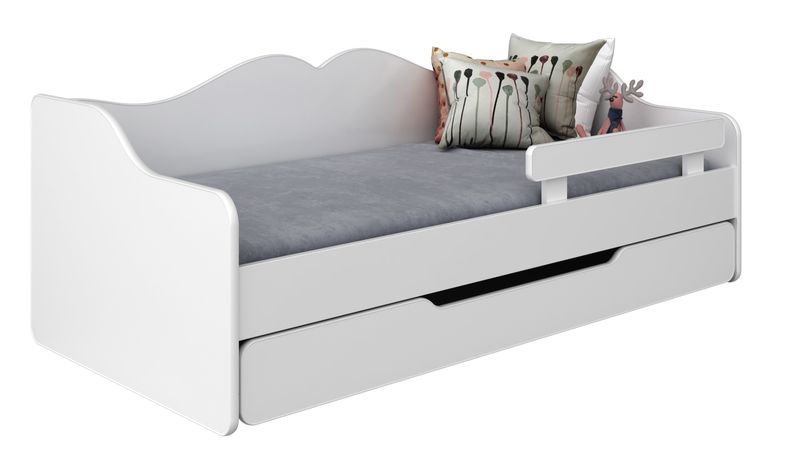 Łóżko dziecięce BELLA2 160x80 białe zdjęcie 4