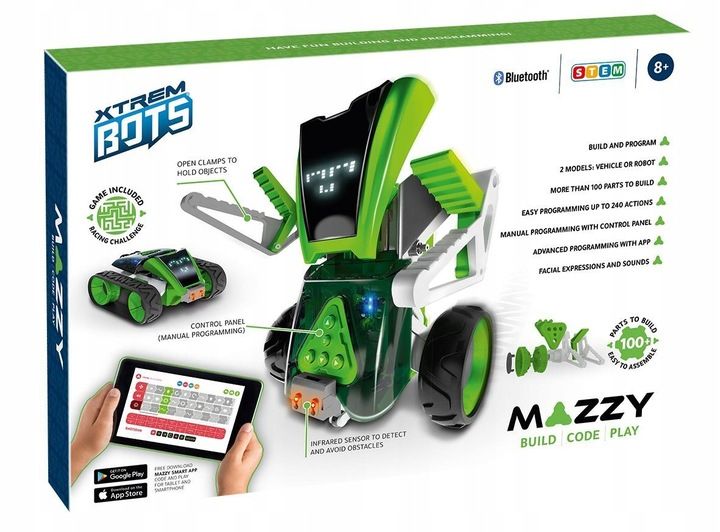XTREM BOTS ROBOT INTERAKTYWNY MAZZY STEM do nauki programowania, +8 lat zdjęcie 2