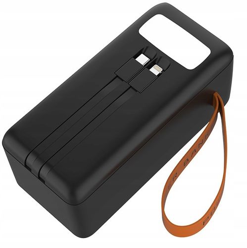 POWERBANK SZYBKI MOCNY USB-C Lightning 50000mAh PD QC 3.0 22.5W + kable na Arena.pl