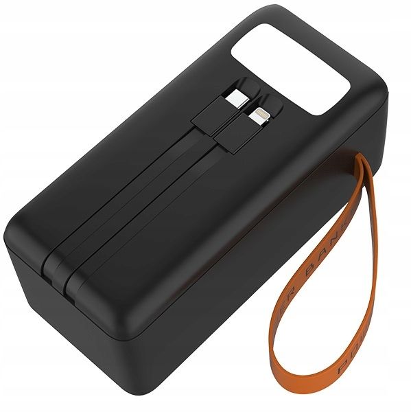 POWERBANK SZYBKI MOCNY USB-C Lightning 50000mAh PD QC 3.0 22.5W + kable zdjęcie 3