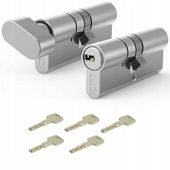 ZESTAW WKŁADEK SYSTEM JEDNEGO KLUCZA GERDA EVO NIKIEL SATYNA 30/35+G35/30