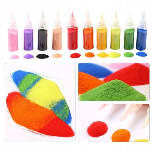 ZESTAW KREATYWNY DO MALOWANIA PIASKIEM SZABLONY DLA DZIECKA na Arena.pl