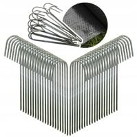 SZPILKI METALOWE do MOCOWANIA AGROWŁÓKNINY i AGROTKANINY mocne 15cm