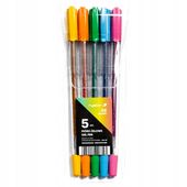 pióro żelowe gz-031 5szt. brokat etui 6823