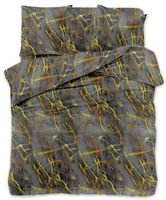 Pościel Satynowa 160X200 Marmur Lawa 2469