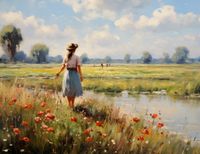 Plakat 65x50cm Wiejski Spokój
