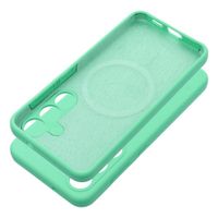 Futerał SILICONE 2mm do SAMSUNG S25 Plus kompatybilny z MagSafe miętowy