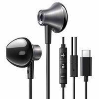 słuchawki przewodowe ugreen ep106 usb-c (czarne)