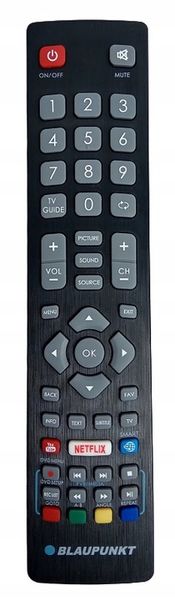 Pilot tv Blaupunkt Netflix / Podczerwień Oryginał zdjęcie 1