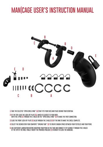 Model 20 - Chastity - 3.5"""" - Silicone Cock Cage - Black na Arena.pl