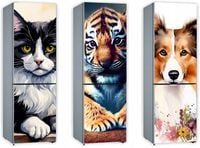 Mata magnetyczna magnes ozdobny tapeta na lodówkę 131x61cm RÓŻNE ZWIERZĘTA