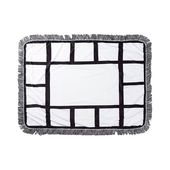 Pluszowy koc 101 x 76 cm z panelami na zdjęcia do sublimacji - 15 paneli