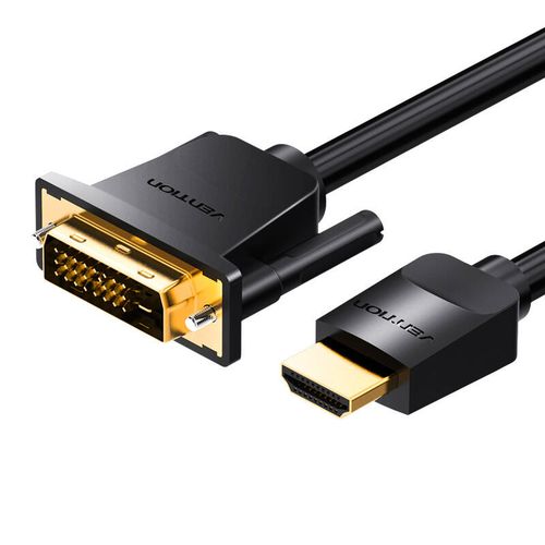 Kabel HDMI do DVI (24+1) Vention ABFBI 3m, 4K 60Hz/ 1080P 60Hz (Czarny) na Arena.pl