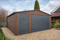 Garaż Blaszany 4,5x6 m Drewnopodobny Profil Ocynkowany MONTAŻ