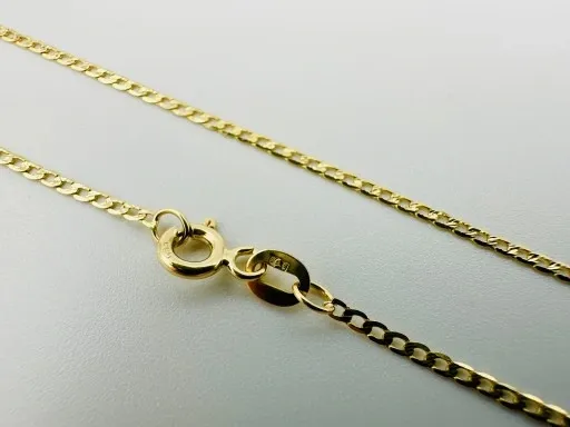 ZŁOTY ŁAŃCUSZEK 585 Krzyżyk KOMUNIA CHRZEST zdjęcie 8