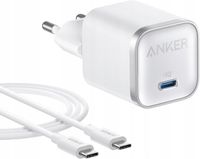 Ładowarka ścienna USB-C 45W GaN Anker Nano, PPS, Super szybkie ładowanie +…