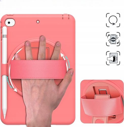 Etui do iPad Mini 5/Mini 4 7.9" z Podstawką i Miejscem na Rysik Różowy na Arena.pl