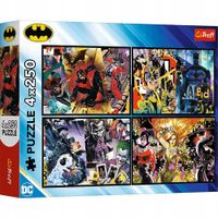 TREFL 13310 Puzzle 4x250 Batman w akcji