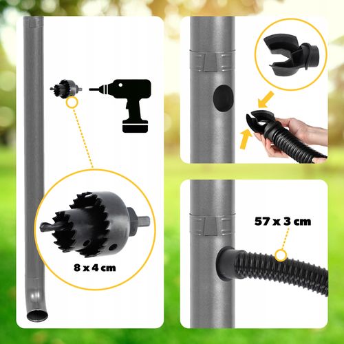 Zbiornik Na Deszczówkę Wodę 240L Donica Kran Duża na Arena.pl