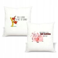 Poduszka z nadrukiem napis PREZENT na WALENTYNKI