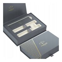 PUDEŁKO PARKER NA DŁUGOPISY SZARY WYMIAR 20x13x3,7cm