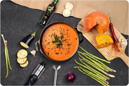 Blender ręczny 1500W czarny Berdsen tytanowe ostrza wielofunkcyjny 6w1 na Arena.pl