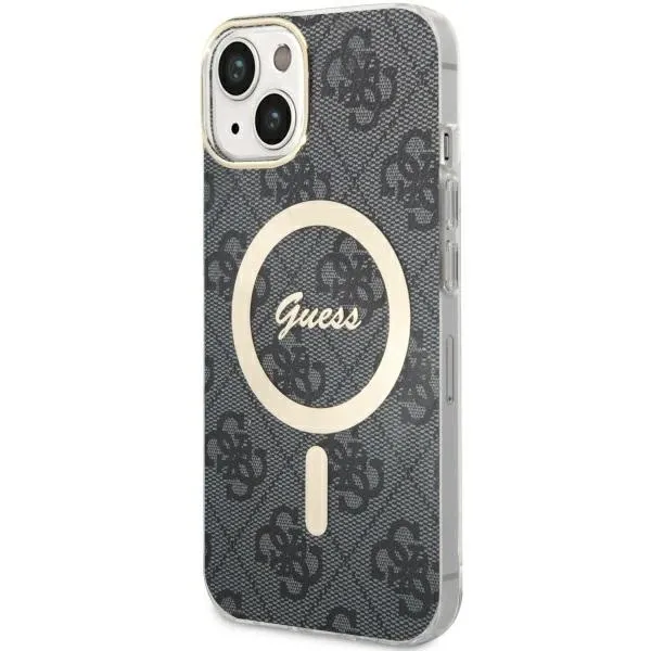 Etui Guess 4G MagSafe na iPhone 14 - czarne zdjęcie 1