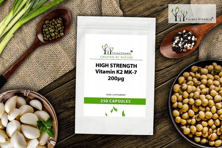 WITAMINA K2 MK-7 200mcg NATTO MOCNA 100 kapsułek zdjęcie 10