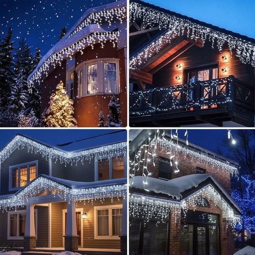 SOPLE FLASH 500 LED ZEWNĘTRZNE BIAŁE ZIMNE CHOINKOWE lampki z Flashem GRUBE na Arena.pl