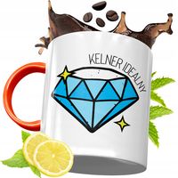 Kubek Pomarańczowy Dla Kelnera Prezent Z Nadrukiem Ze Zdjęciem