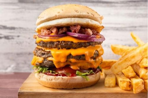 Opakowanie na Hamburgera Pudełko Burger Box Kraft Duże 150x150x80mm 100szt na Arena.pl