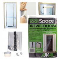 KURTYNA PRZECIWPYŁOWA DRZWI REMONTOWE 120 x 220cm FOLIOWE gruba folia typ U